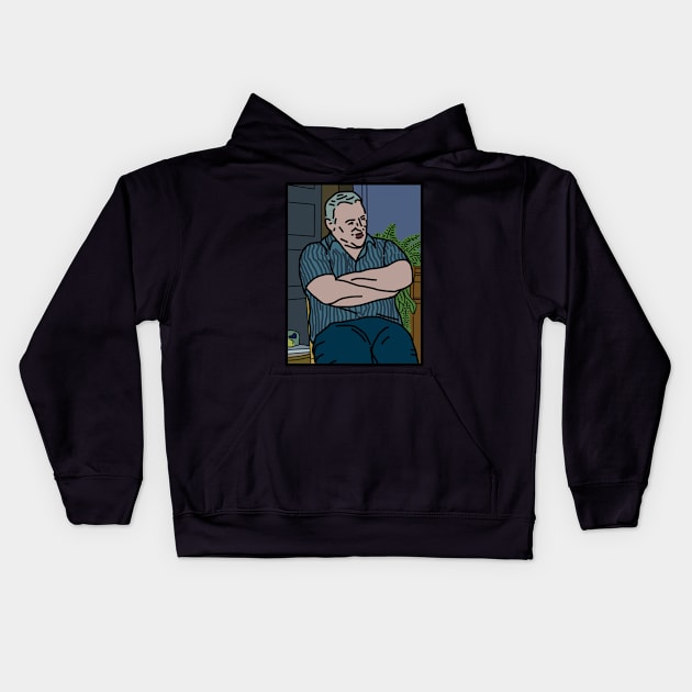 Irish Uncle Matt Meme in Color Kids Hoodie by ellenhenryart